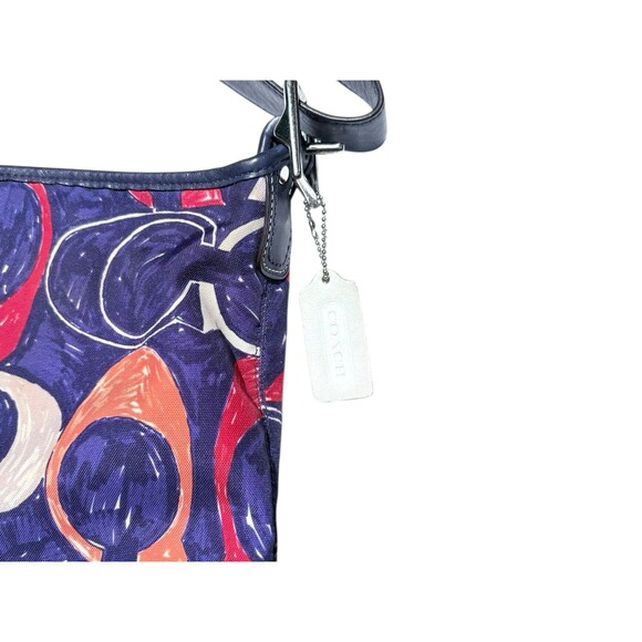 Coach Heritage C Print Leather Trim Duffle Bag - Picture 6 of 13